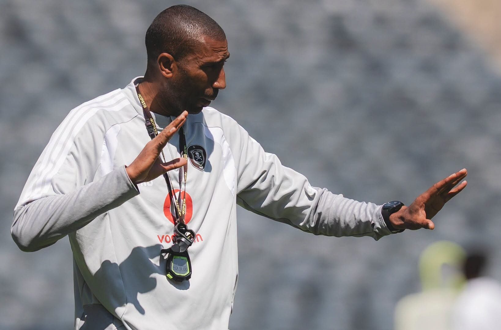 Orlando Pirates coach Abdeslam Ouaddou coaching