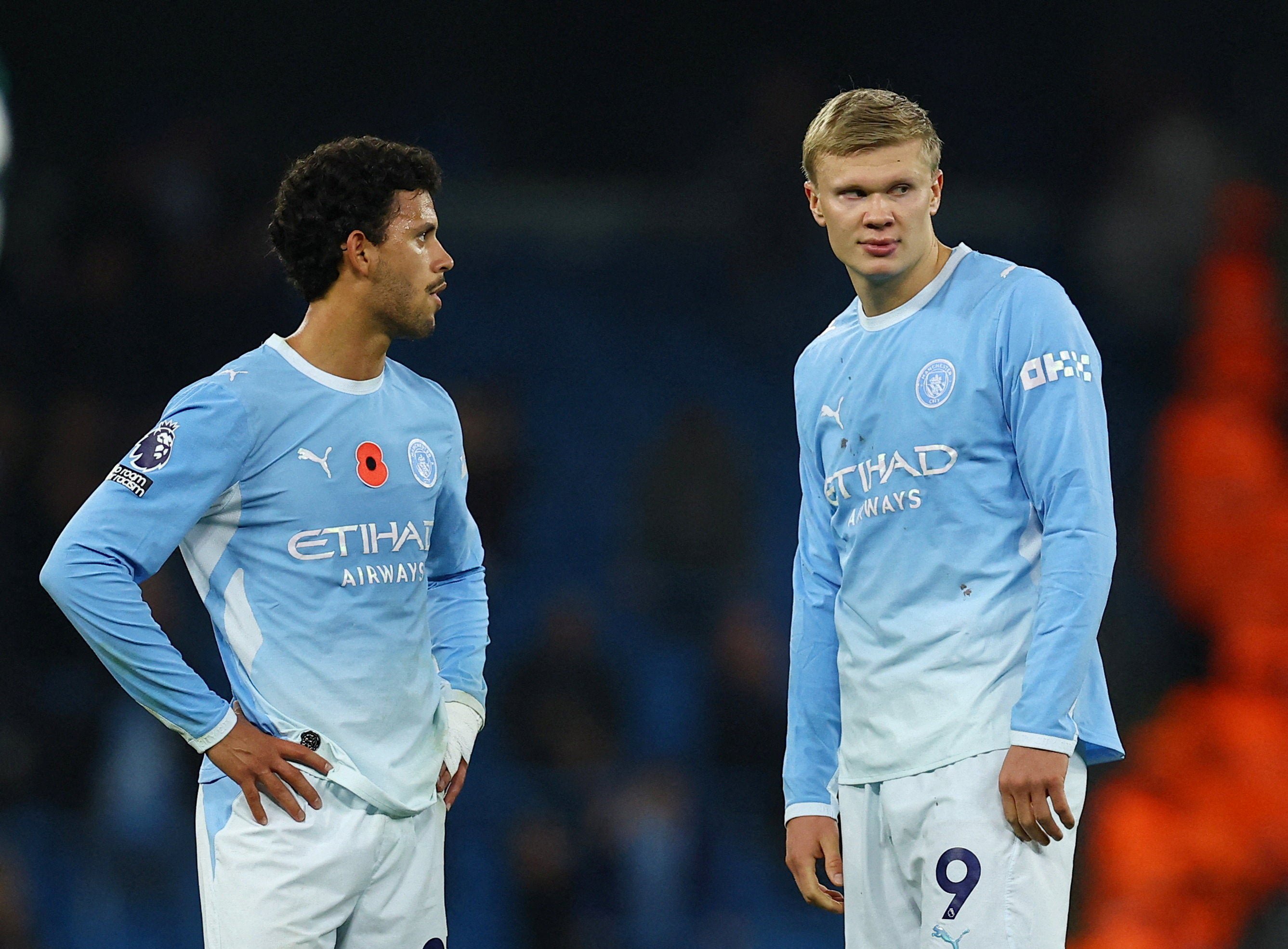 Haaland was shut out in the Premier League for the first time since the first week of the season