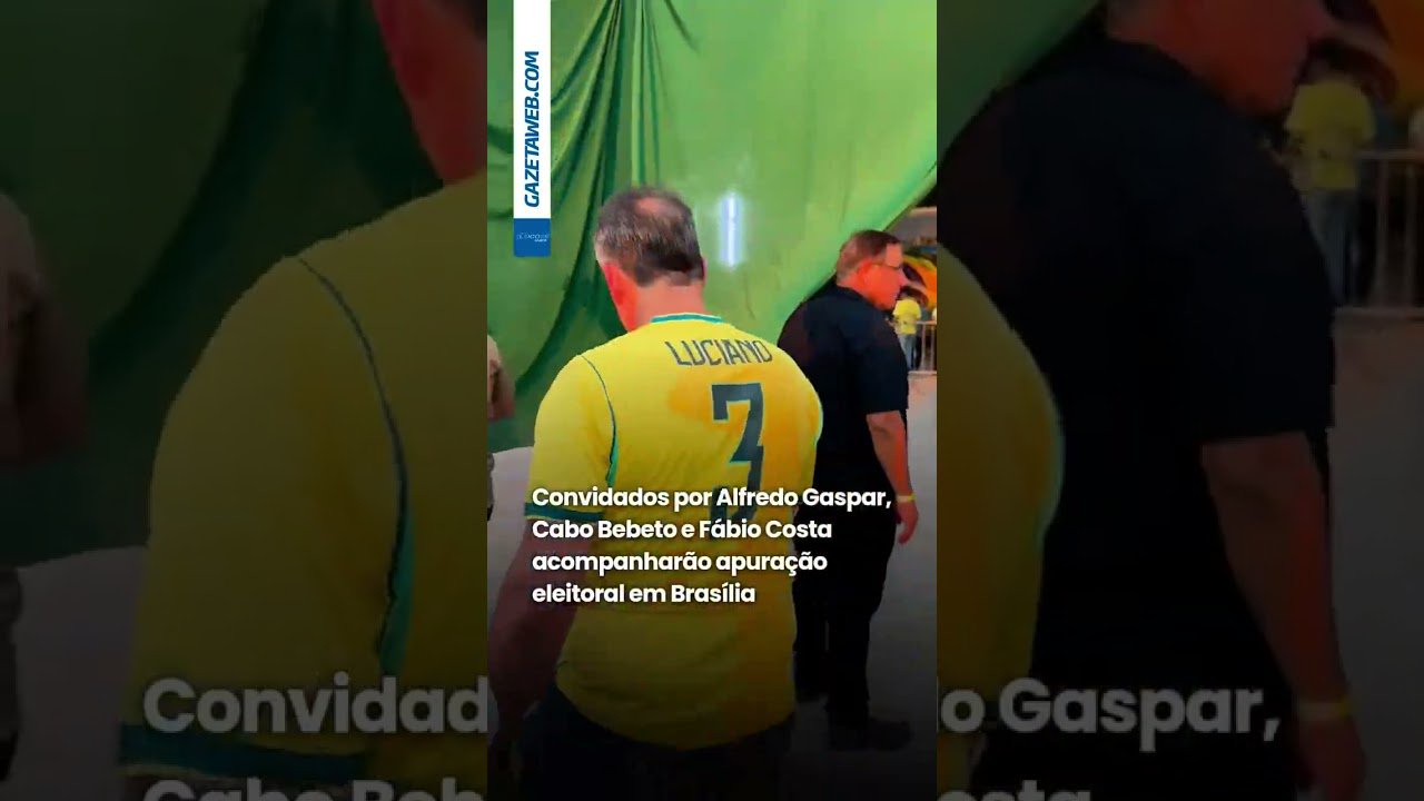 Convidados de Alfredo Gaspar, Cabo Bebeto e Fábio Costa acompanharão apuração eleitoral em Brasília