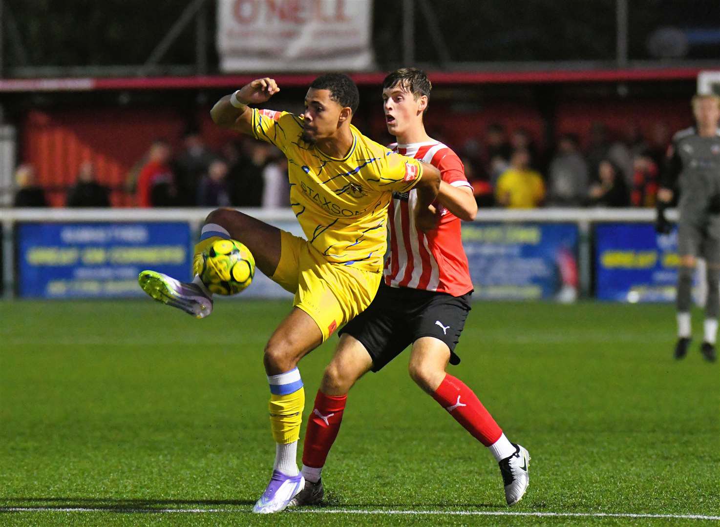 Sittingbourne forward Kieron Agbebi has joined AFC Greenwich on dual-registration. Picture: Marc Richards