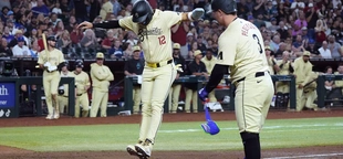 Marte hits tying homer in 9th, Grichuk has winning double in 10th, D-backs beat Cubs 12-11