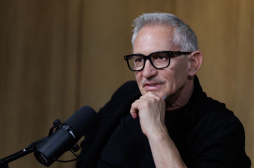 Gary Lineker, former England footballer, during an interview for Bloomberg's "The Mishal Husain Show" podcast in London, UK, on Monday, May 18, 2026. Donald Trump has a "very peculiar, very odd" relationship with Gianni Infantino, according to football pundit Lineker, who criticized the head of football's governing body for creating and awarding the FIFA Peace Prize to the US president. Photographer: Jason Alden/Bloomberg via Getty Images