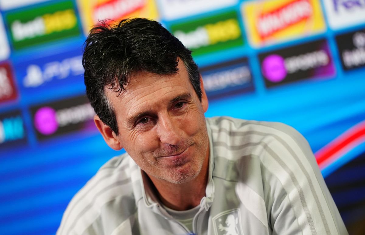 Aston Villa manager Unai Emery