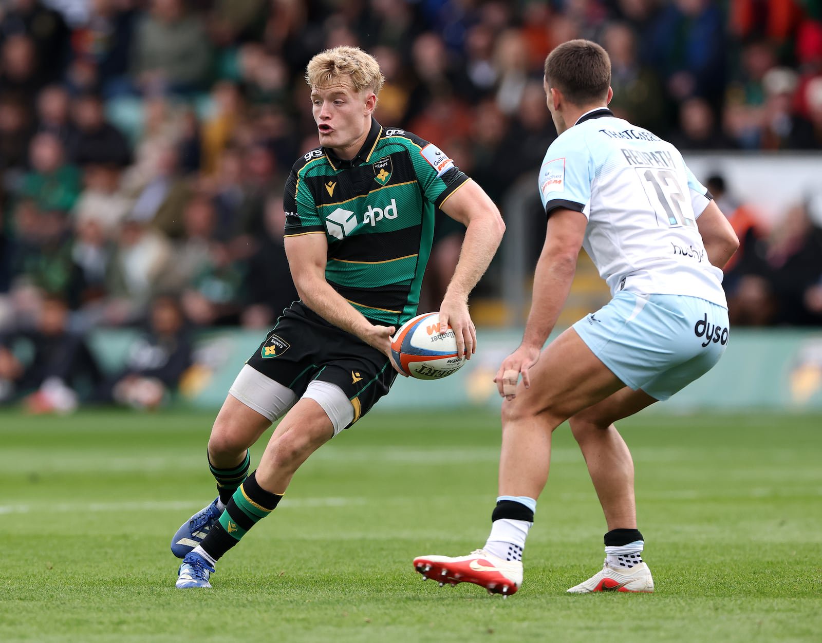 Fin Smith of Northampton in action at the weekend against Bath. Photograph: David Rogers/Getty