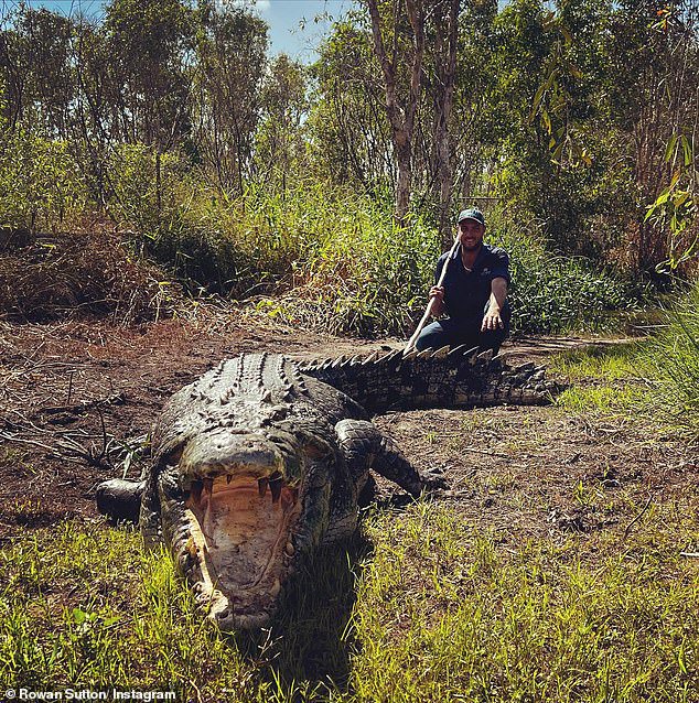 Rowan 'Rowdy' Sutton urged Instagram followers to 'seize the day' following his terrifying encounter with a 5m crocodile