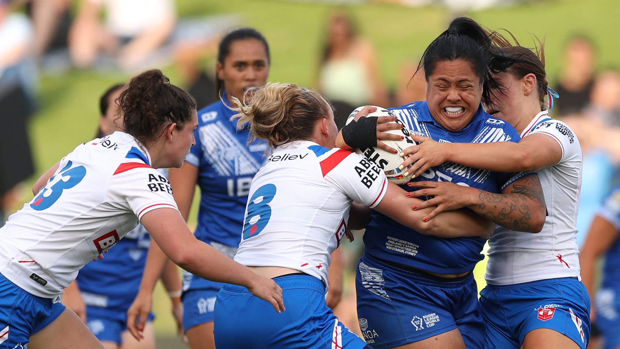 England are out of the Women's Rugby League World Cup after defeat to Samoa