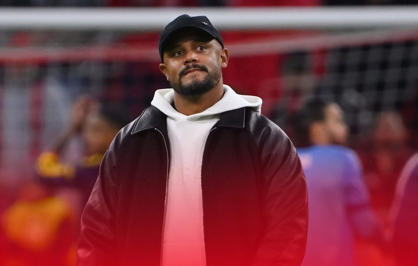 L'entraîneur Vincent Kompany lors du match contre Arsenal.