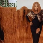 Nigerian woman creates world's widest wig at almost 12 feet