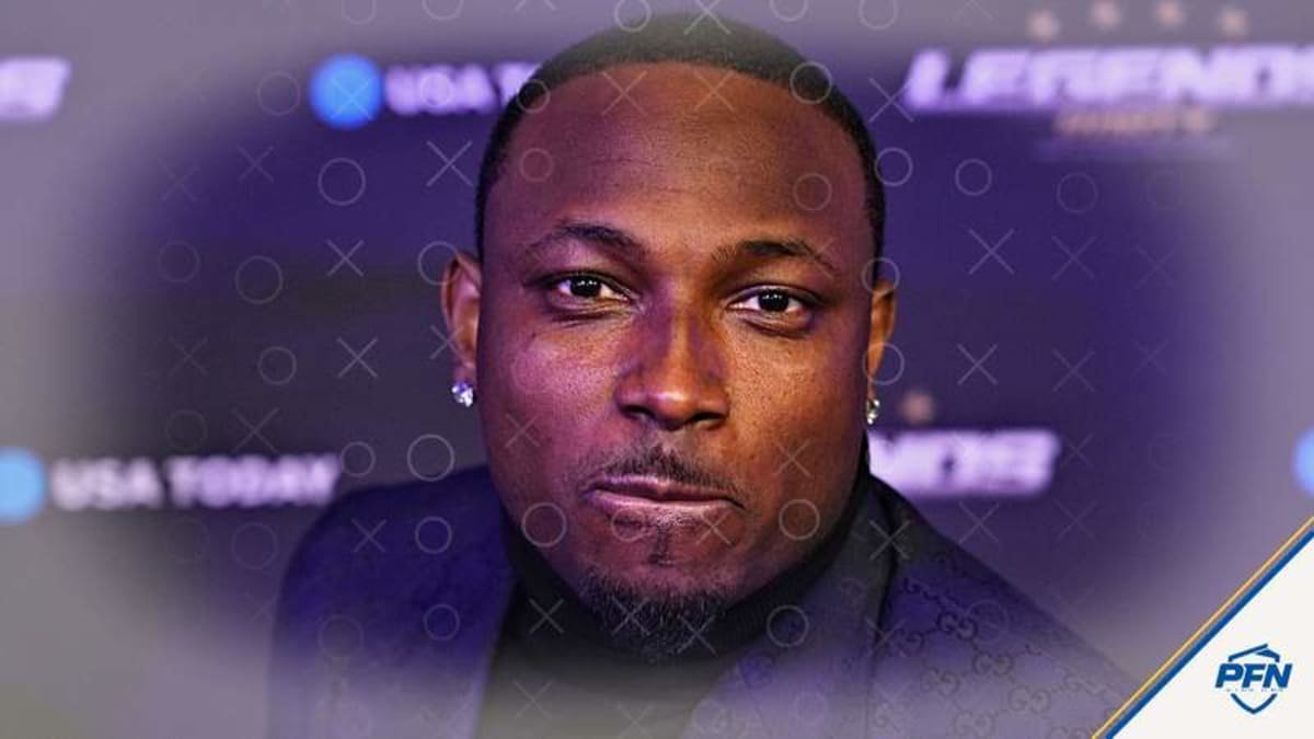 Feb 9, 2024; Las Vegas, NV, USA; Former running back LeSean McCoy arrives before the Legends NFL Party. © Joe Camporeale-USA TODAY Sports