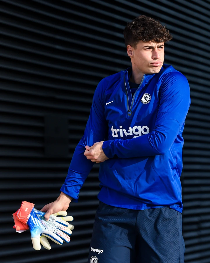 Kepa Arrizabalaga, Chalobah, Reece James and other Chelsea players train in the snow at Cobham (Photos)
