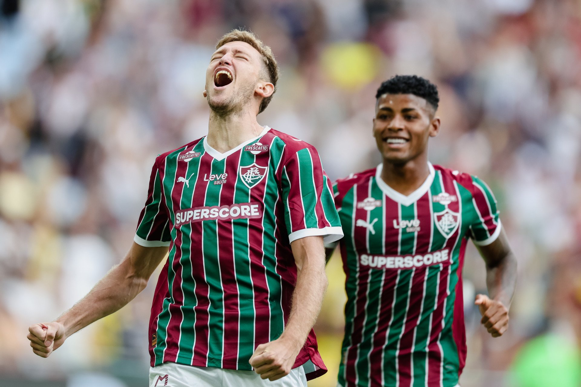 Castillo marcou pelo Fluminense contra o Santos no Maracanã - Marcelo Gonçalves/Fluminense