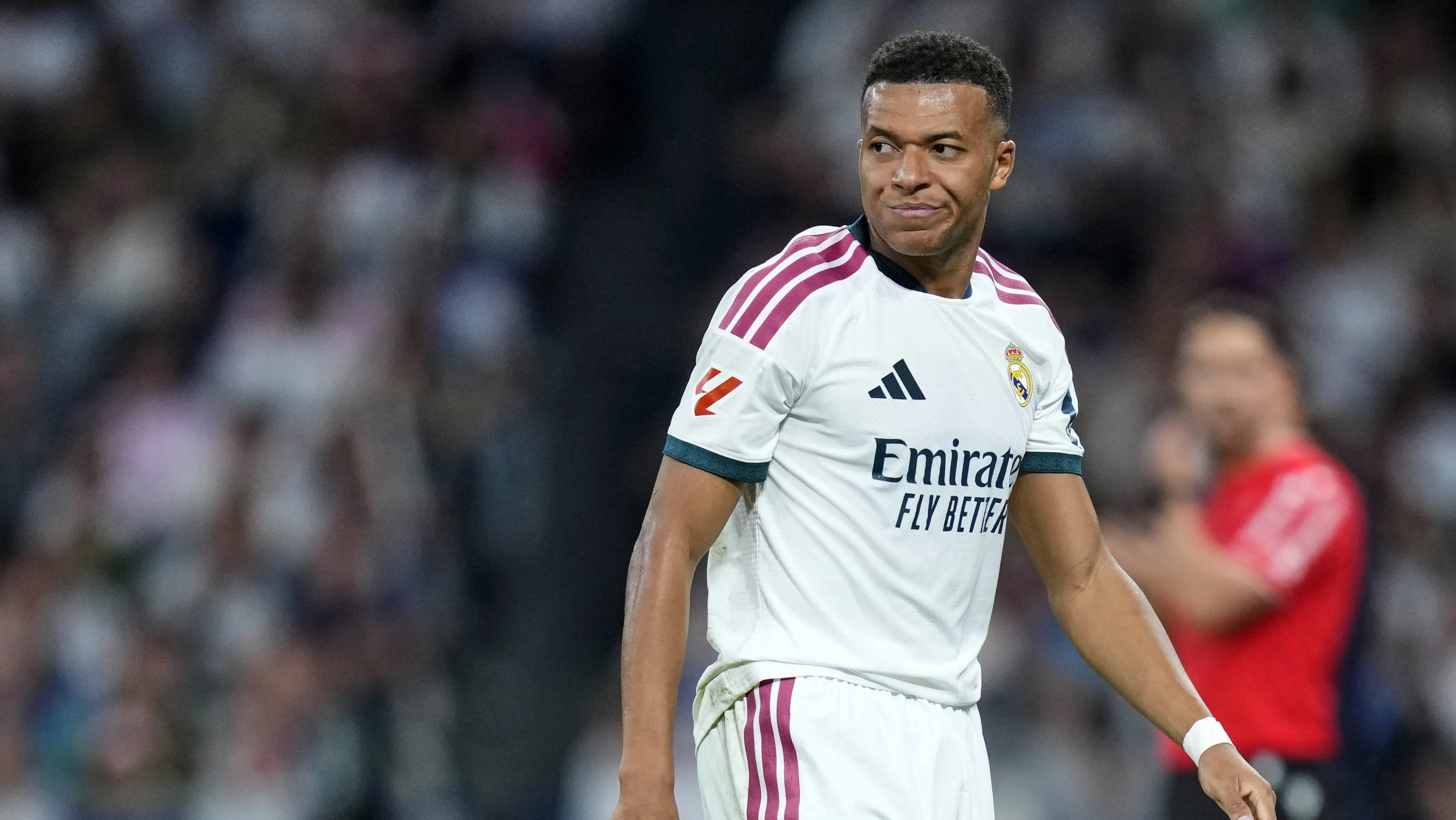 Mbappé em jogo do Real Madrid