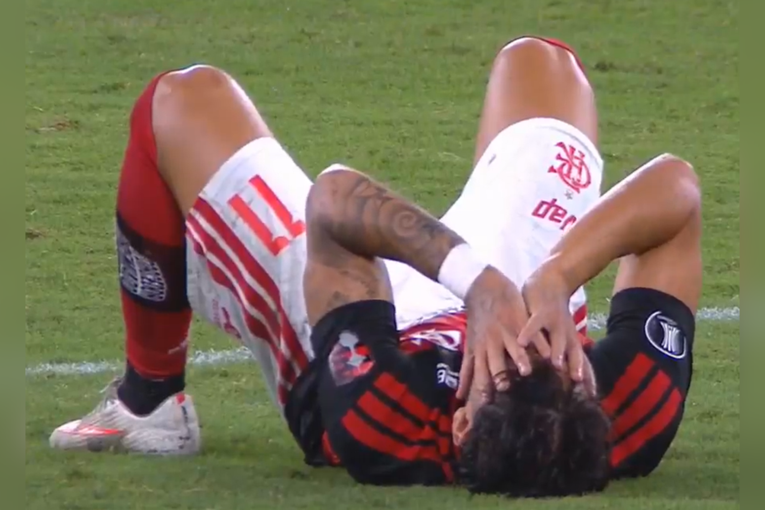 Flamengo x Estudiantes (Foto: Reprodução/ESPN)