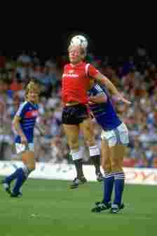 Alan Brazil of Manchester United in action during a Canon League Division One match against Ipswich Town at Portman Road in Ipswich, England. The match ended in a 1-1 draw
