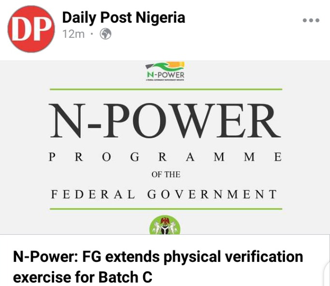 FG Extends Physical Verification » Voice of Nigeria