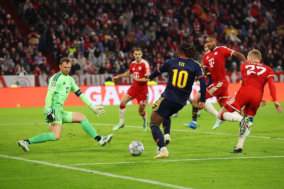 Eberechi Eze vs. Bayern Munich