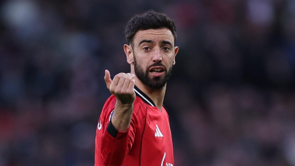 Bruno Fernandes pelo Manchester United (EPA/ADAM VAUGHAN)