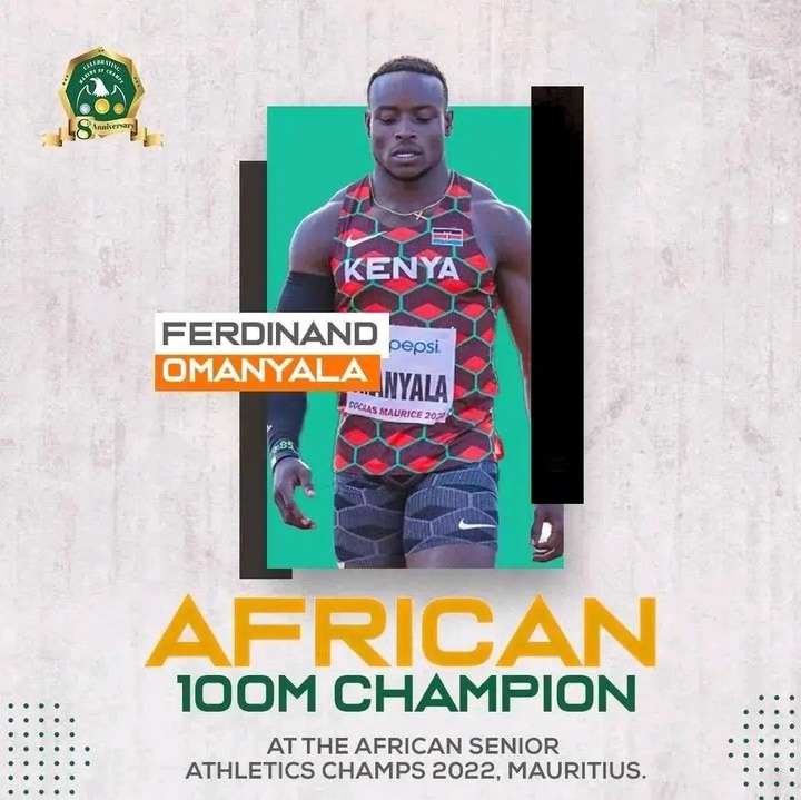 Ferdinand Omanyala Wins Gold Medal At African Championship In Mauritius