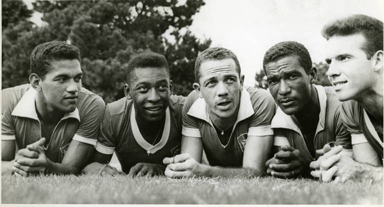 Pelé e os craques do futebol