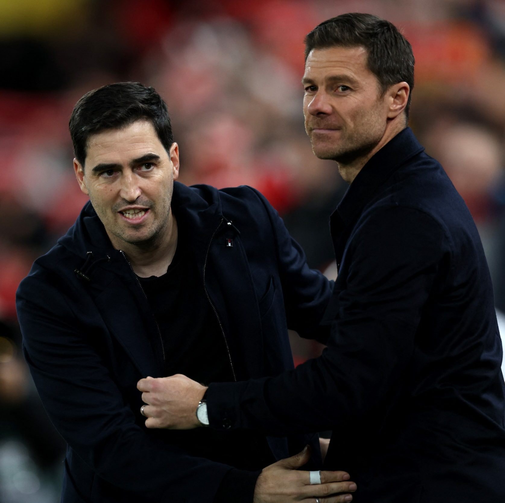 Andoni Iraola and Alonso