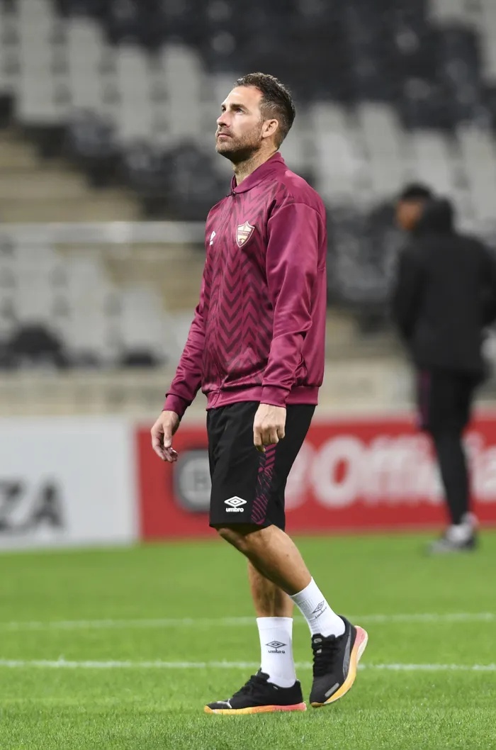 Bradley Grobler mourns the passing of his father, Moroka Swallows legend Les Grobler, hours before his Stellenbosch FC side face Durban City in the Carling Knockout Last 16 match in Durban.