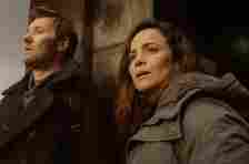 Joel Edgerton and Alice Braga in Apple TV+'s Dark Matter