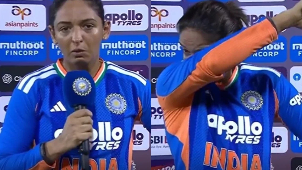 Harmanpreet Kaur breaks down in tears during interview