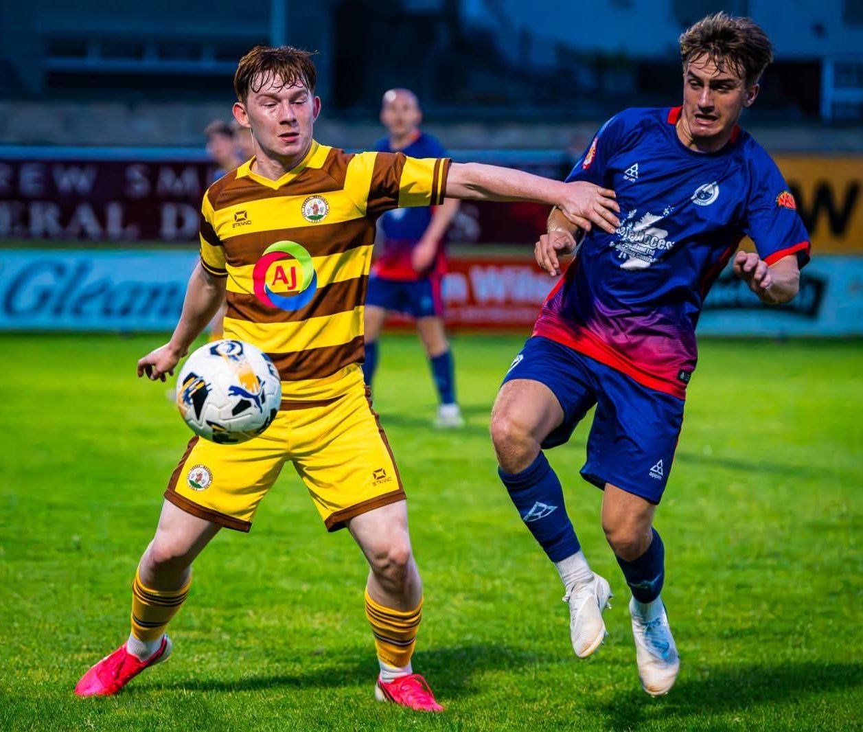 Another big goal from Kieran Hayllar keeps Forres Mechanics' hold on the North Cup. Picture: Jade Sykes