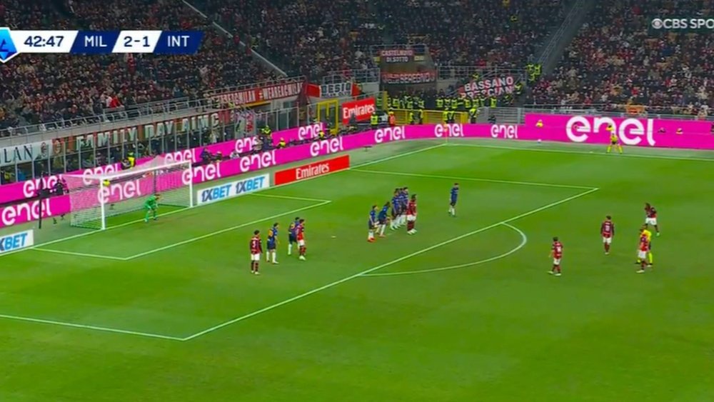 Diego Moreira makes it 3-1 in the derby between Milan and Inter. CBSSports