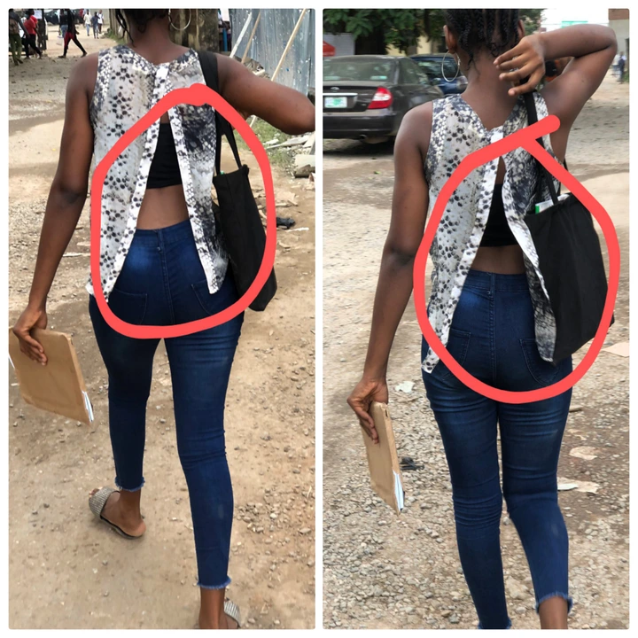 See the dress this lady wore while on school campus which has gotten lot of people talking