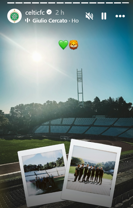 Celtic visita Jamor em dia de jogo com o Benfica  - Instagram/Celtic