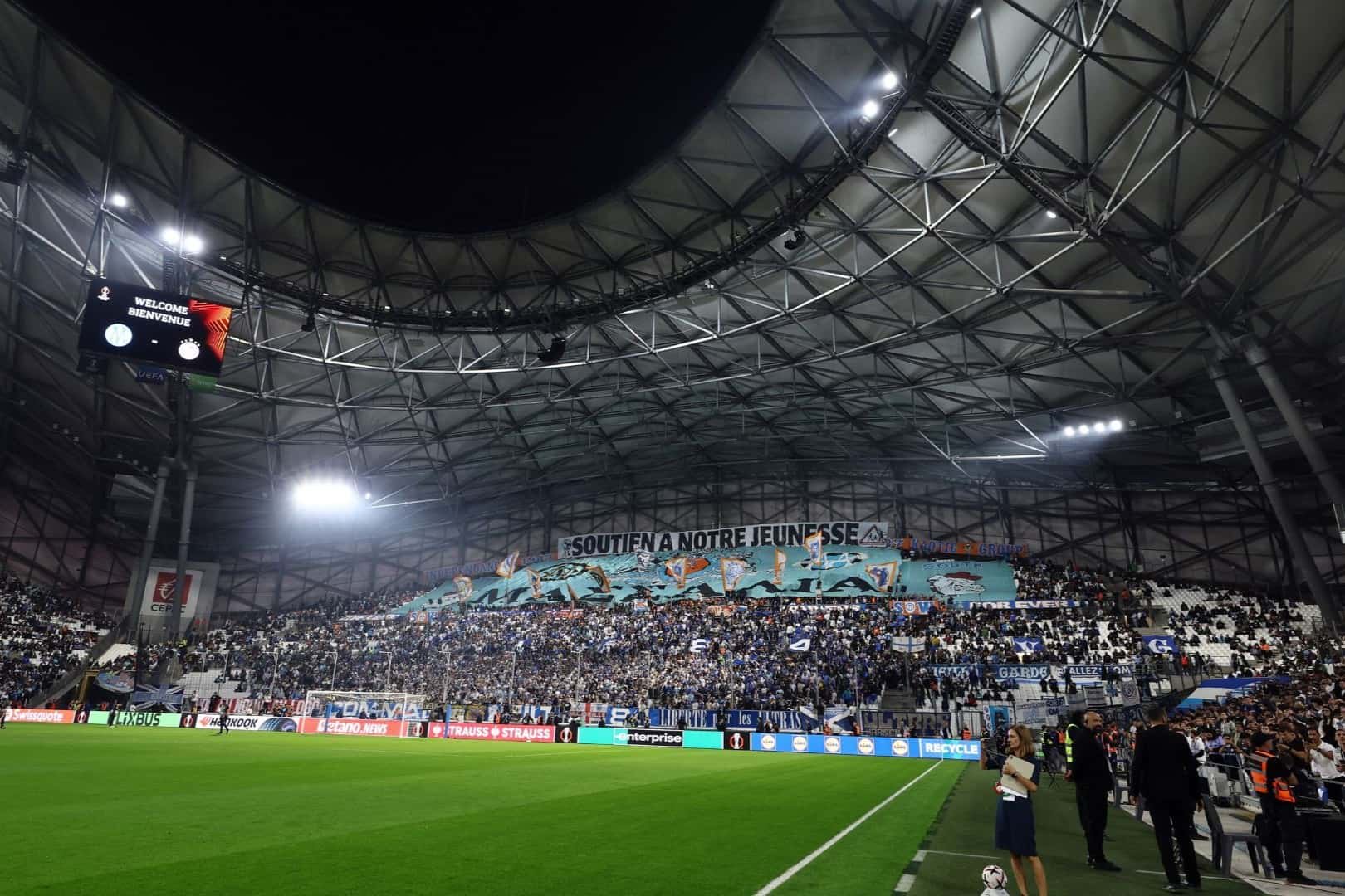 Stade Vélodrome, enceinte de l'Olympique de Marseille.