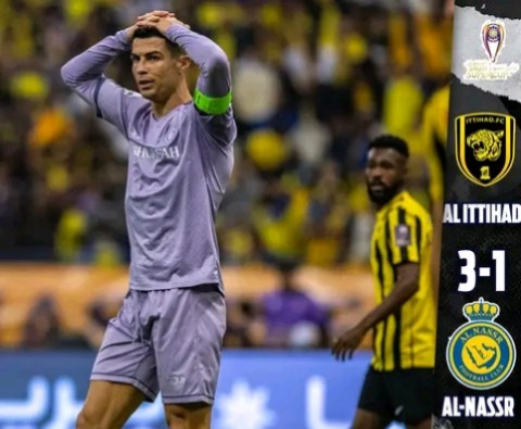 Video: Football Fans Mock Ronaldo With Messi Chant During Al-Nassr Game Against Al-Ittihad