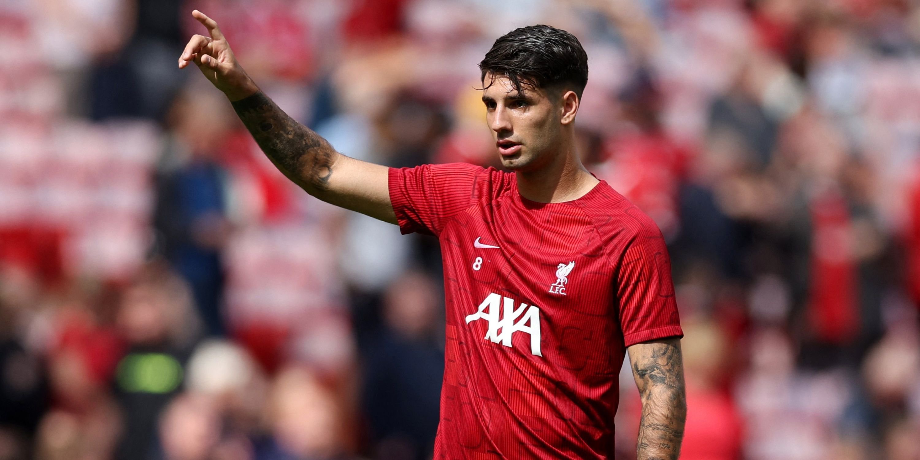 Liverpool midfielder Dominik Szoboszlai.