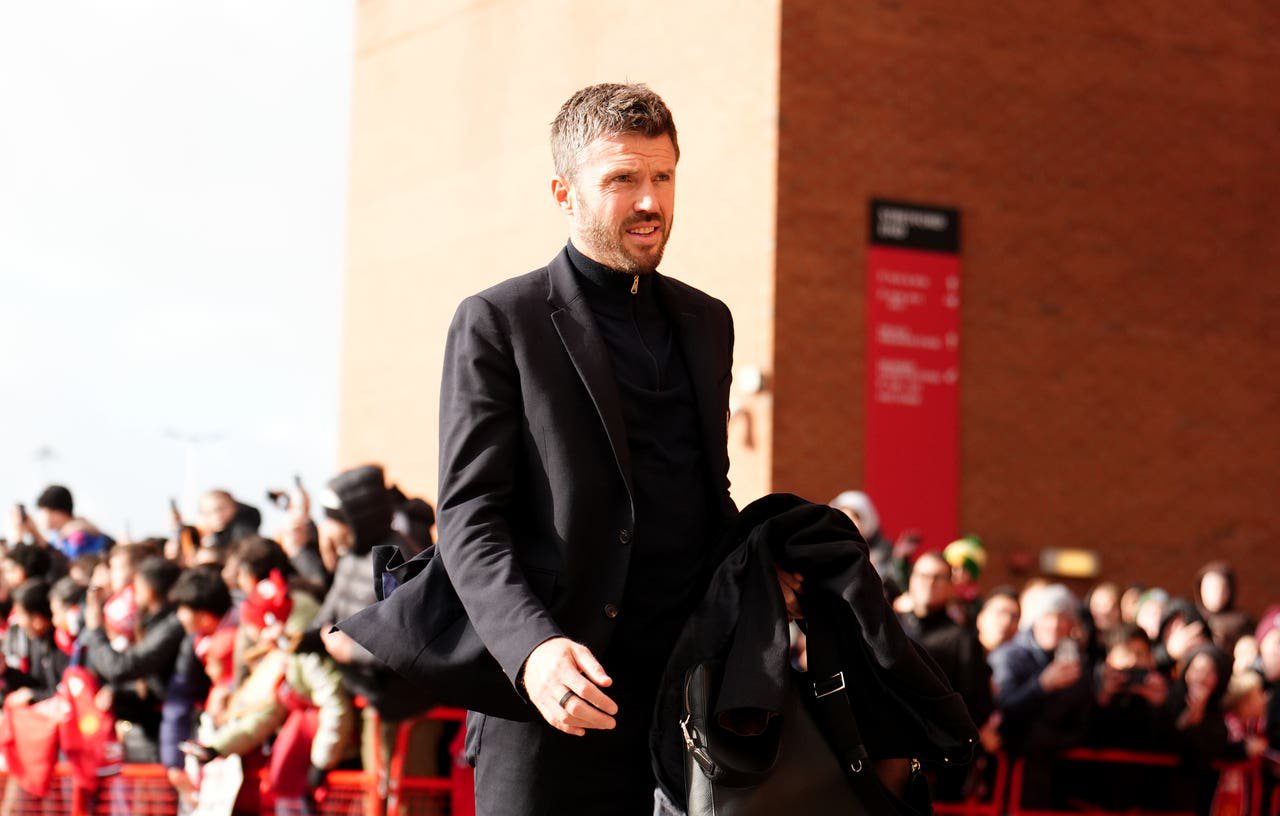 Michael Carrick arrives at Old Trafford