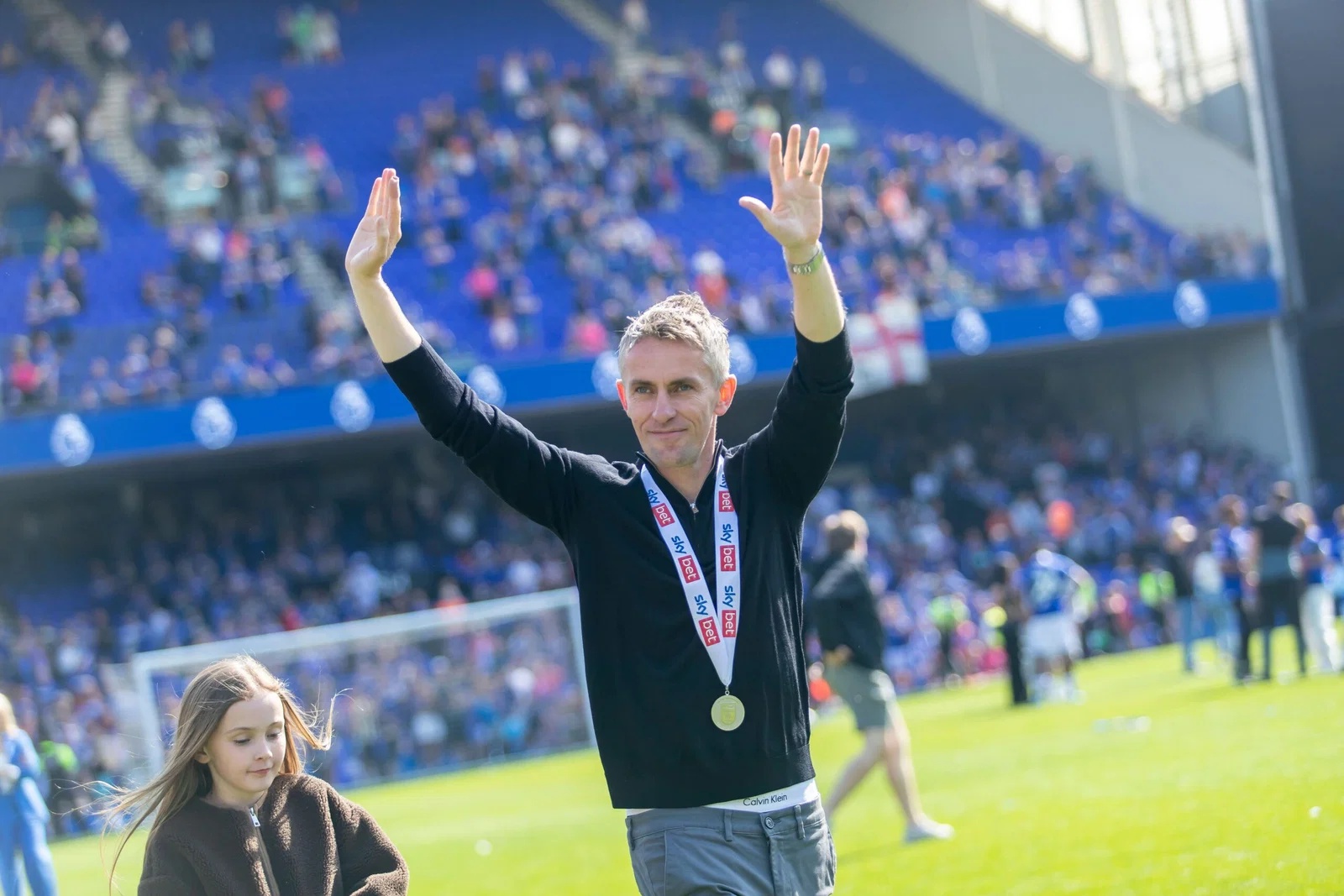 Ipswich Town manager Kieran McKenna reacts after a Championship match