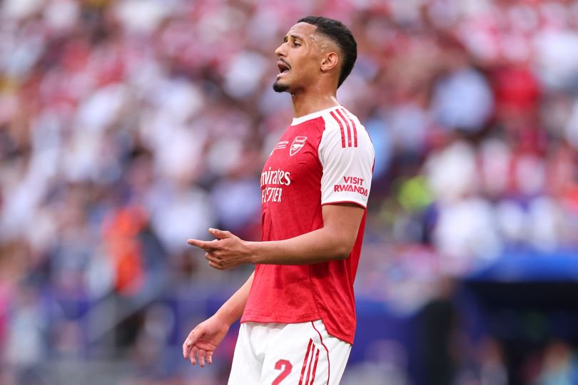 William Saliba missed Arsenal's official squad photo