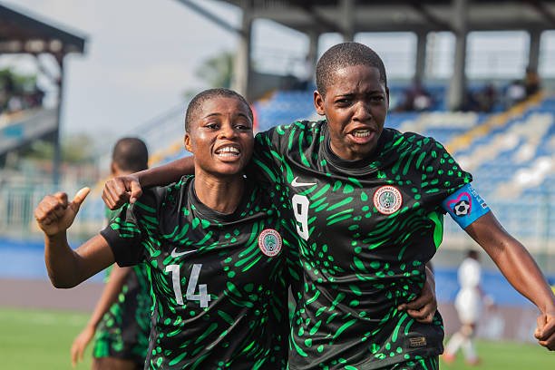 Harmony Chidi and Oluwakemi Adegbuyi of Nigeria (Super Falcons on X)