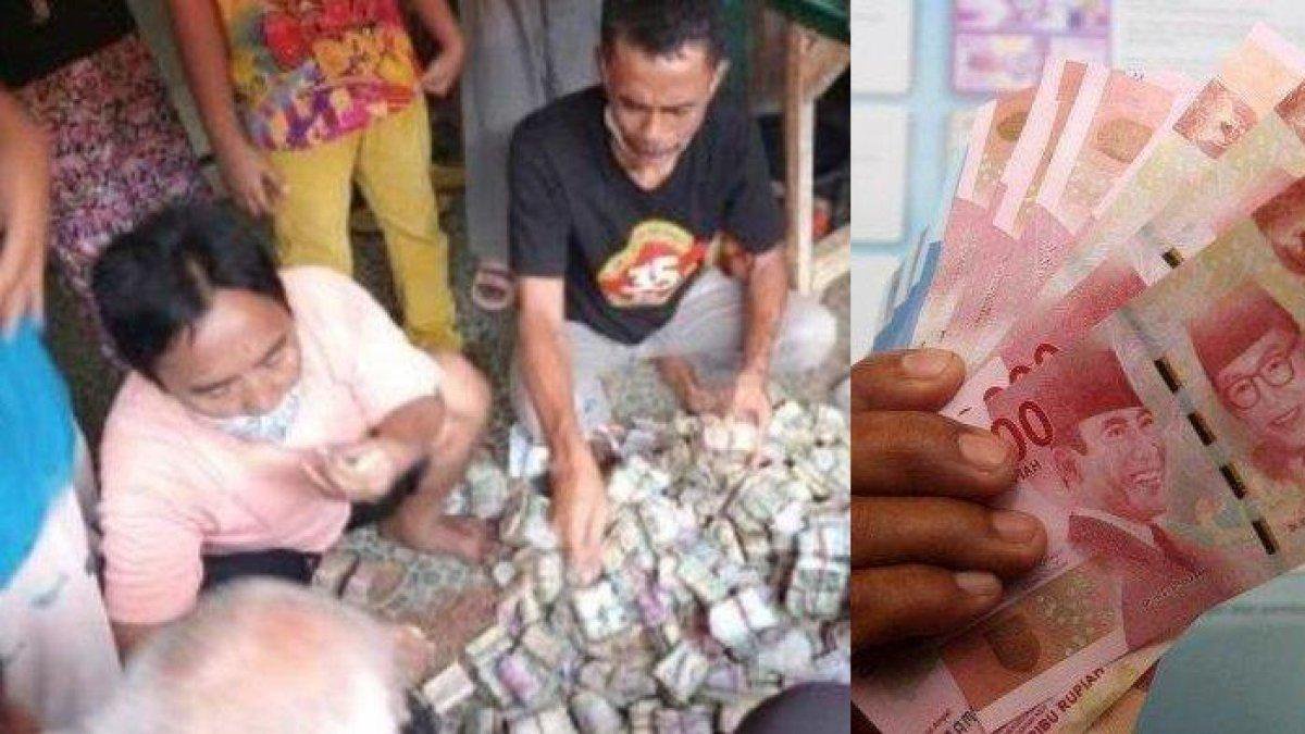 Seorang kakek tabung uangnya di kasur, terkumpul ratusan juta