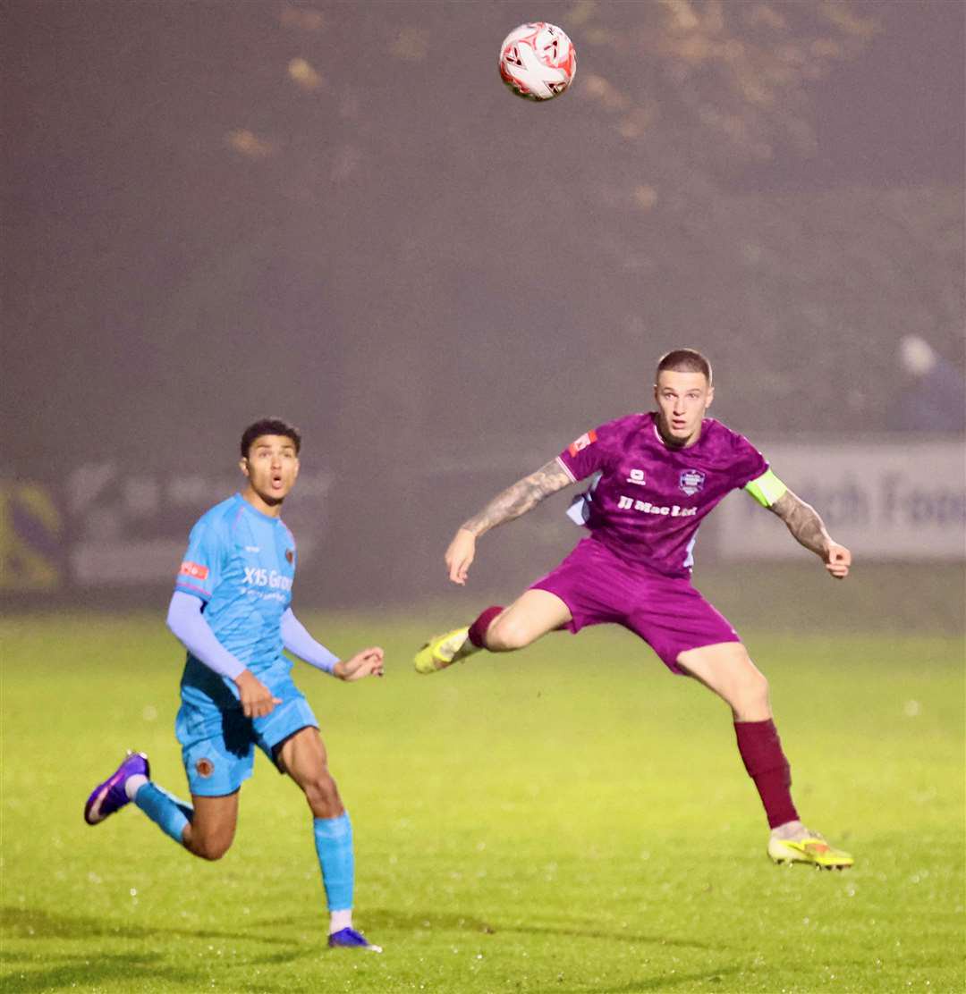 Action from Bourne's midweek defeat to Mickleover. Photo: Jason Richardson