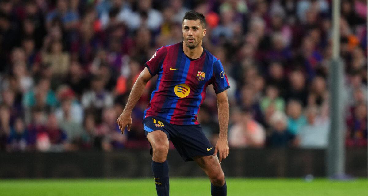 Rodri rayonne sur le milieu de terrain barcelonais.
