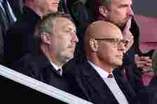 Wilcox and Brailsford watch on against Sheffield United