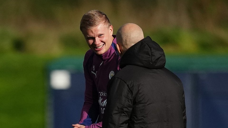 Erling Haaland and Enzo Maresca (Martin Rickett/EMPPL PA Wire via)