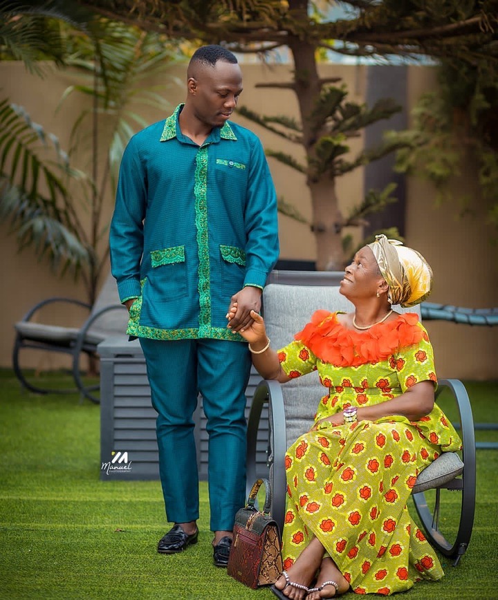 Emmanuel Agyemang Badu Shares Photo Of His Beautiful Mother For The First Time