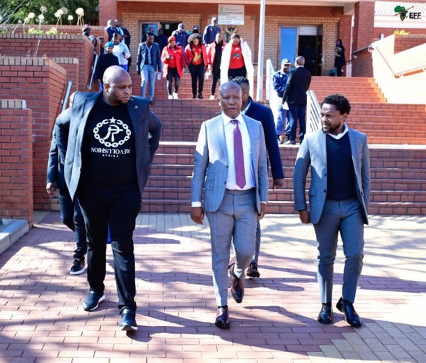 EFF’s Julius Malema and Mbuyiseni Ndlozi have shown no remorse during their assault trial, said AfriForum. PHOTO: Twitter/@EFFSouthAfrica