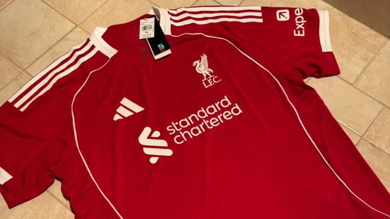 New adidas Liverpool shirt.