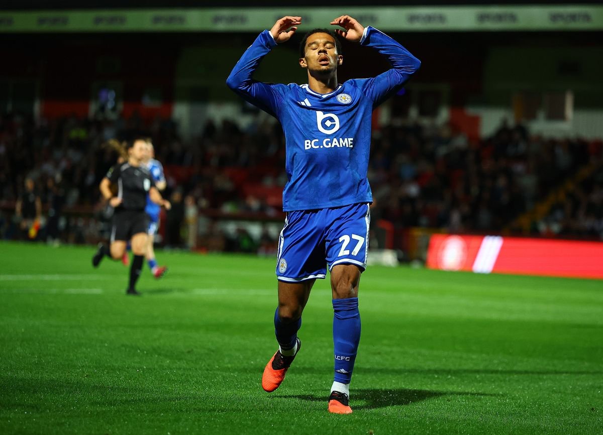 Kamari Doyle during Stevenage vs Leicester City in the Jersey Mike's Trophy