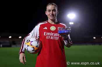 Arsenal's Russo revels in 'special' UWCL hat trick