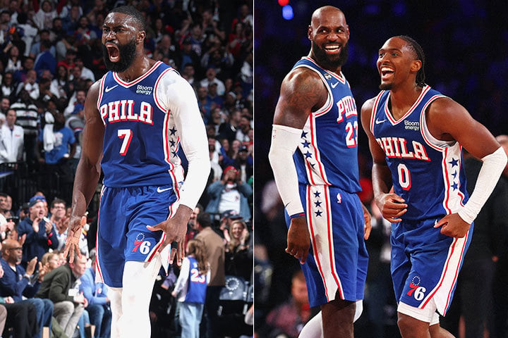 Jaylen Brown, LeBron James, Tyrese Maxey