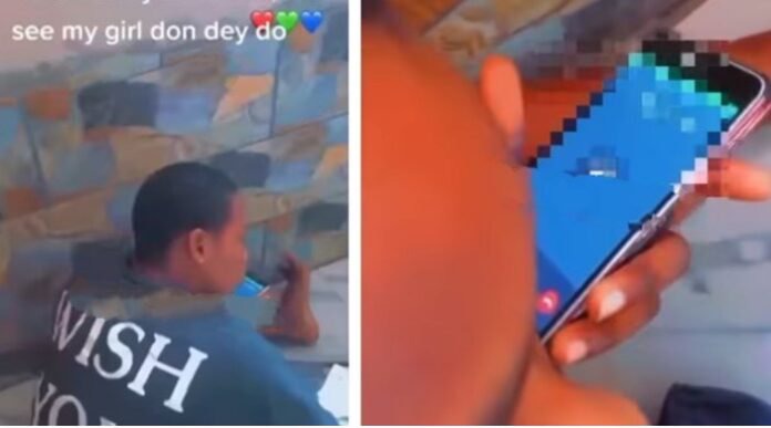 "I taught my girlfriend how to do internet fraud"- Young man proudly shares first time his girl scammed someone (video)